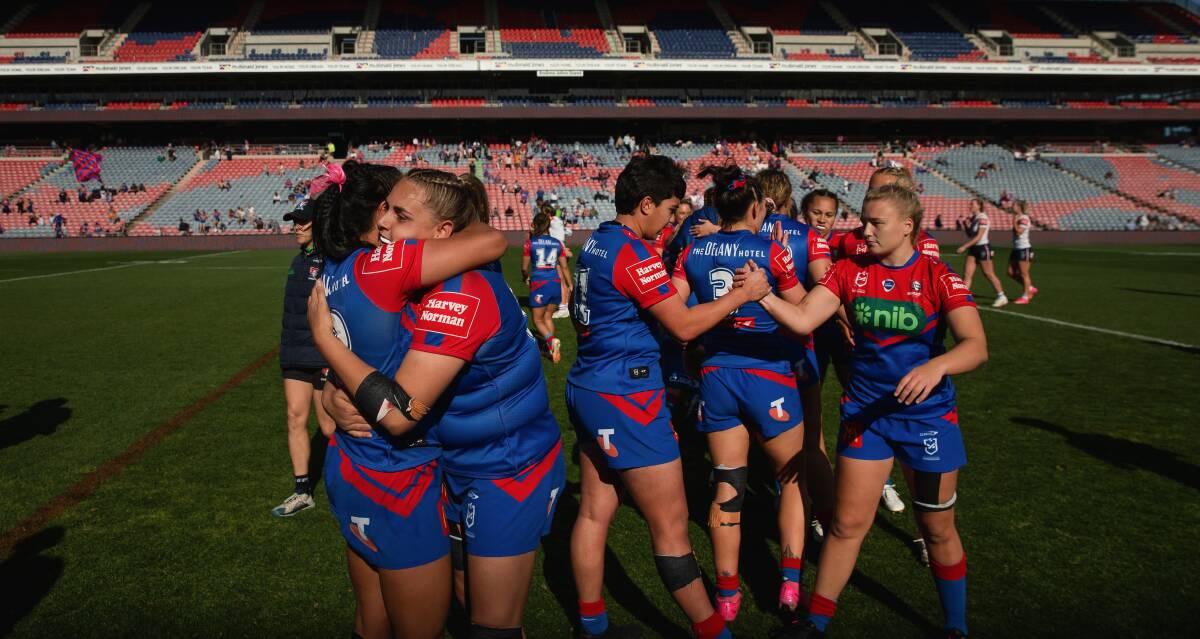 The Newcastle Knights were too good for the Sydney Roosters at McDonald Jones Stadium on Saturday. Pictures by Marina Neil