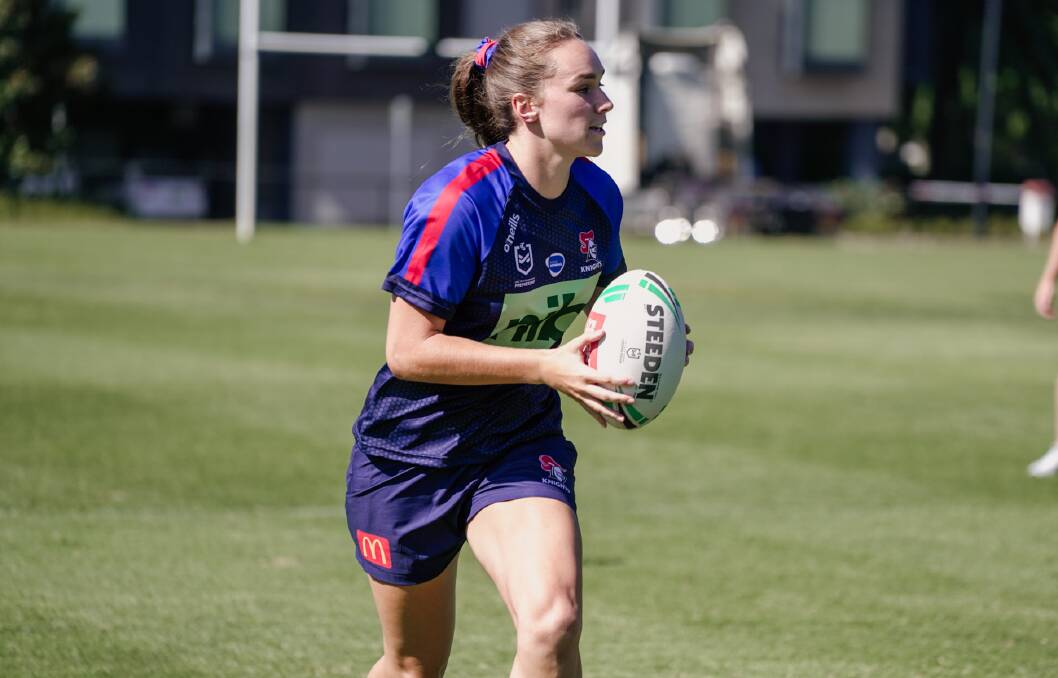 ON BOARD: Kirra Dibb is keen to see what the Newcastle Knights can achieve in their first NRLW campaign. Their season-opener is on February 27. Picture: Newcastle Knights Media