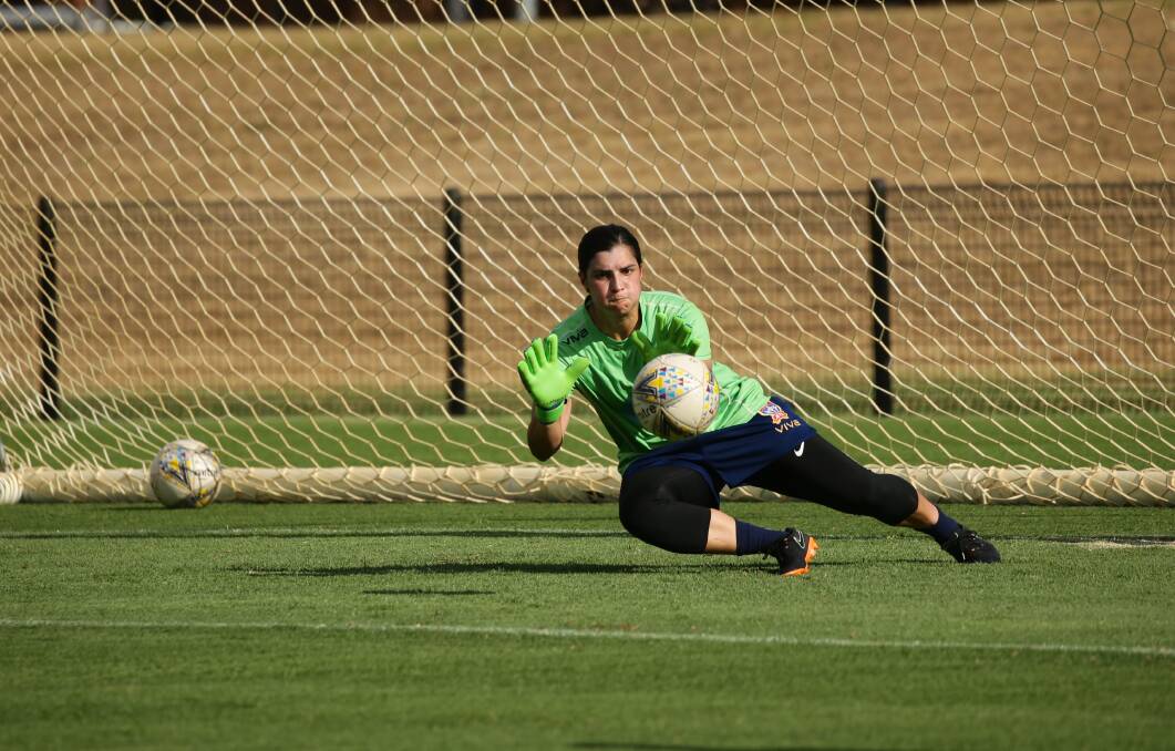 FINALS FOCUS: Goalkeeper Claire Coelho is eyeing her ninth season with the Newcastle Jets and is keen to help the club succeed. Picture: Jonathan Carroll