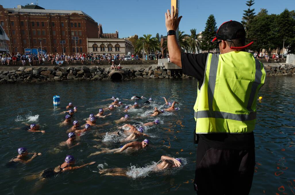 HIT THE HARBOUR: The Sparke Helmore City Triathlon offers a range of distances with the swim legs being held in Newcastle Harbour. Picture: Max Mason-Hubers