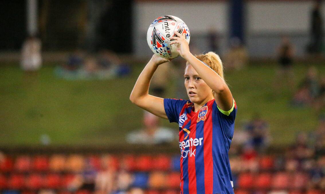 KEY PICK-UP: Long-serving Jets player and 11-times capped Matilda Gema Simon has signed with Charlestown Azzurri for the 2022 Northern NSW NPLW. Picture: Max Mason-Hubers
