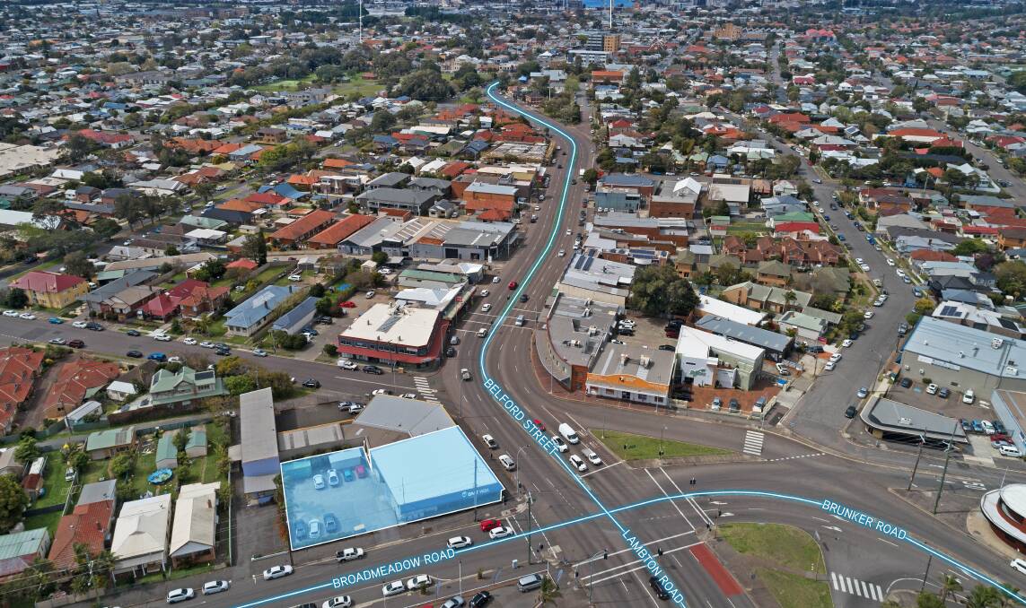 EXPOSURE: The property has a high volume of passing traffic being positioned on the corner of Belford Street and Broadmeadow Road. 