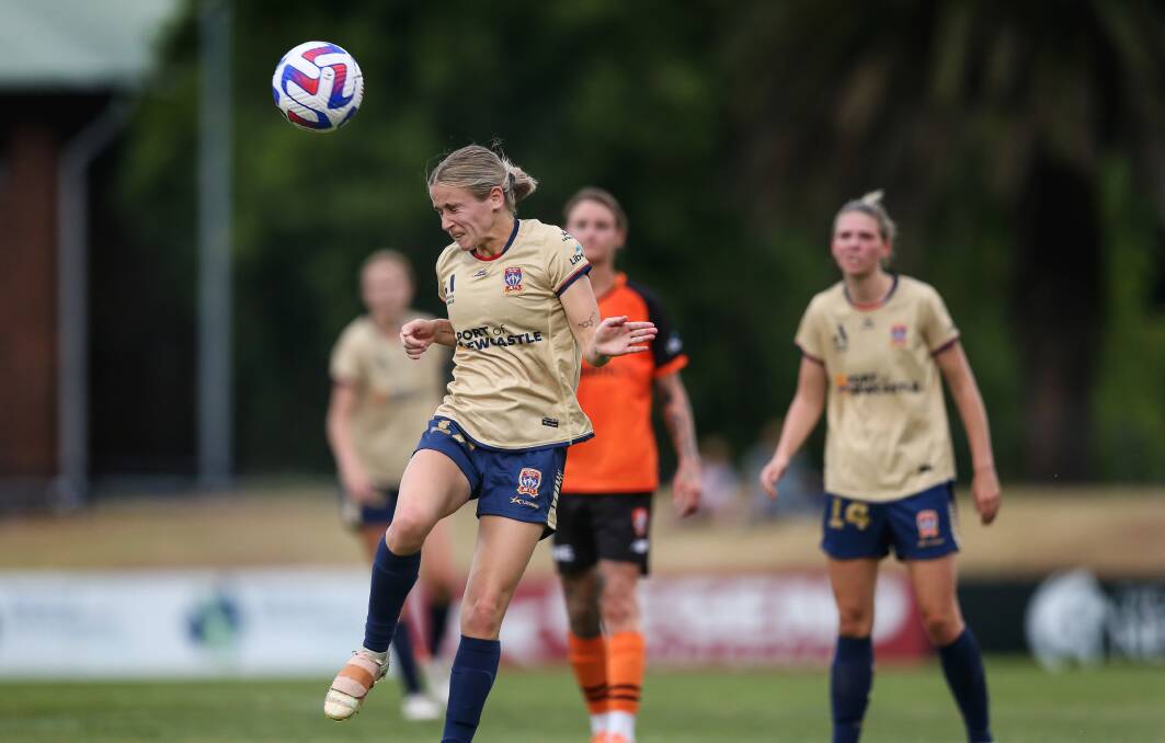 Forward Ash Brodigan, pictured in action for the Newcastle Jets last A-League Women, has joined Brisbane Roar. Picture by Marina Neil
