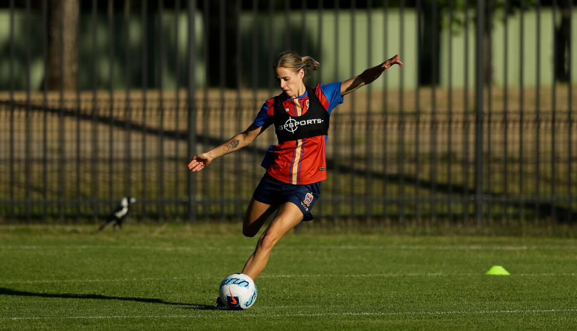 Ash Brodigan will play another season for the Newcastle Jets. Picture by Jonathan Carroll