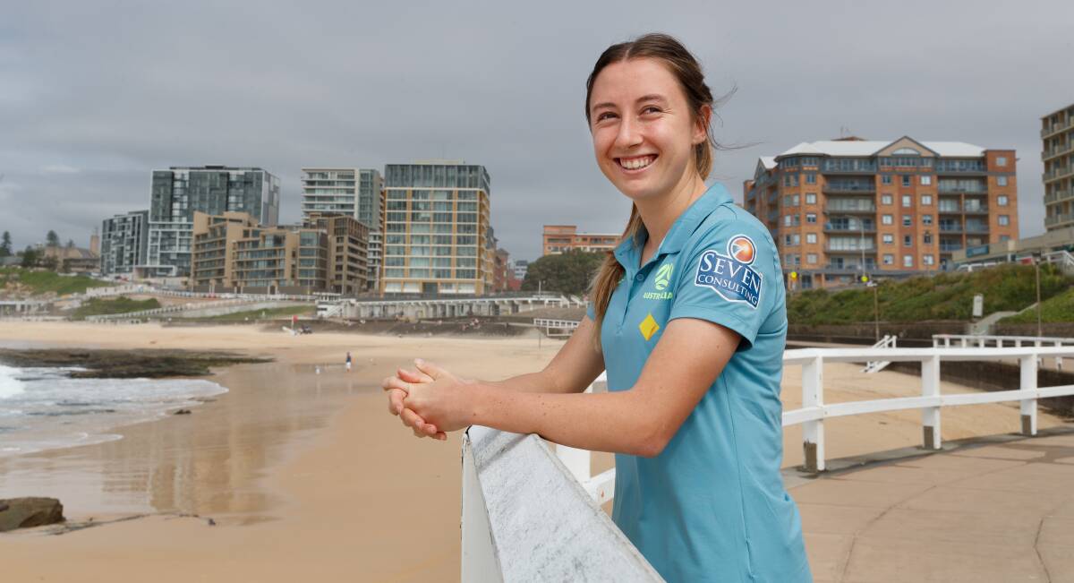 Newcastle's Clare Wheeler is excited to be taking on world champions USA in her home town with the Matildas on Tuesday night. Picture: Max Mason-Hubers
