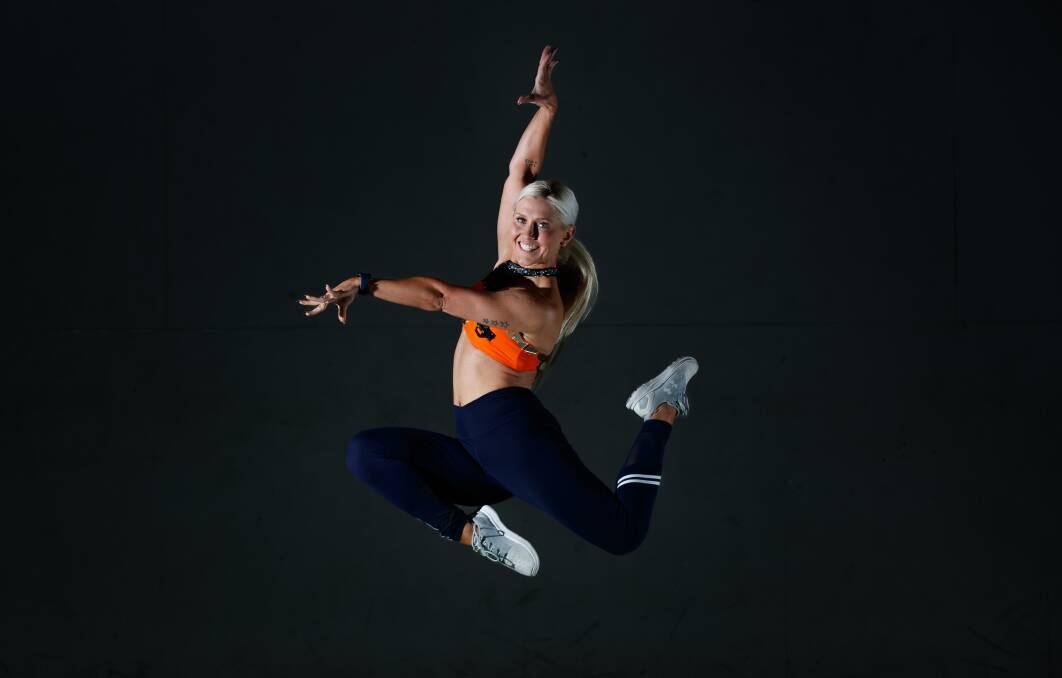 Emma O'Keeffe ended her solo career as a Federation of International Sports Aerobics and Fitness world champion. Picture by Max Mason-Hubers