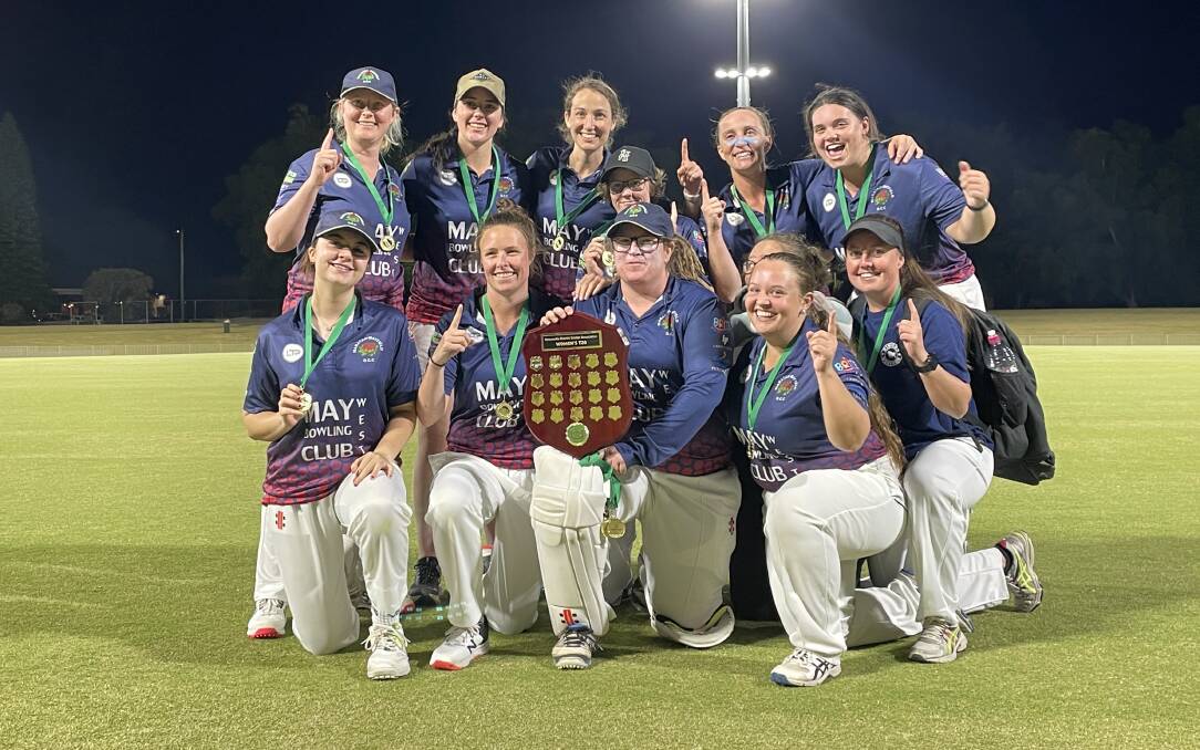 Waratah-Mayfield celebrate their first Newcastle District Cricket Association women's grand final win after beating Newcastle City at No.1 Sportsground on Wednesday night.