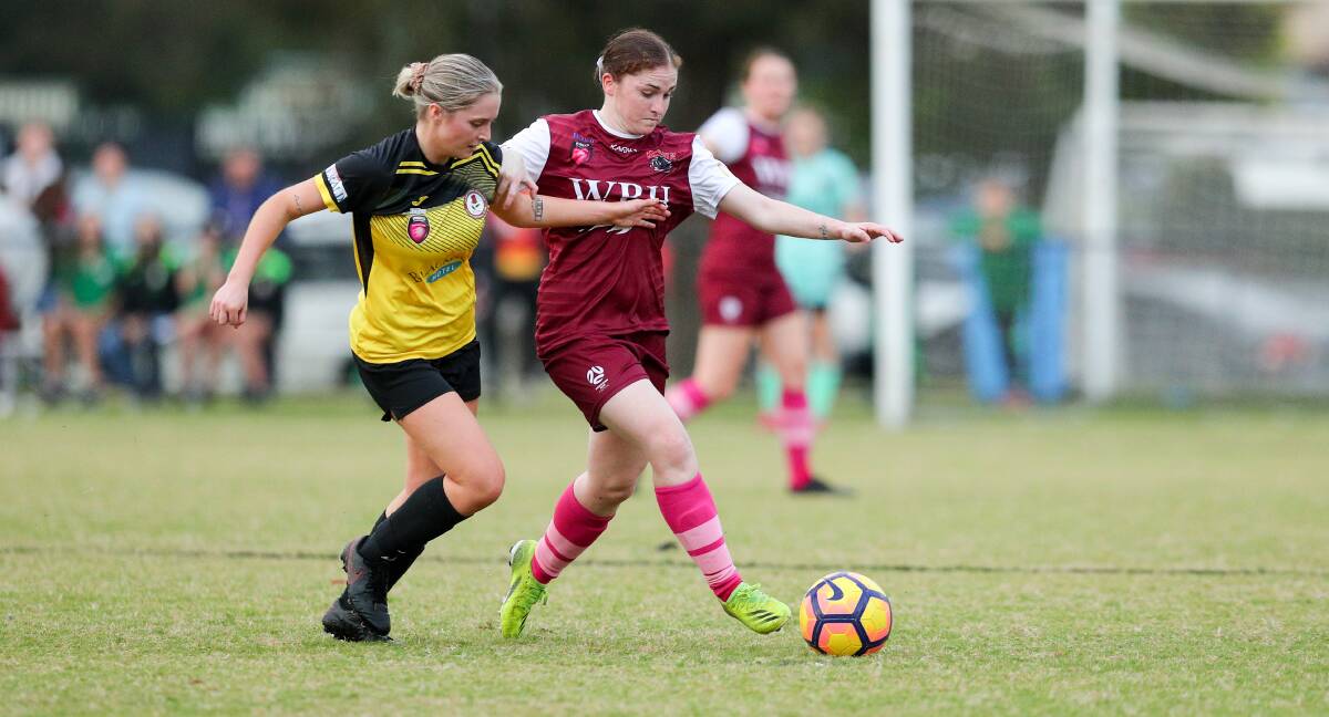 KEY PLAYER: Midfielder Tara Pender will line up for Warner Bay this weekend after missing the past two Newcastle Herald Women's Premier League rounds through injury. Picture: Max Mason-Hubers