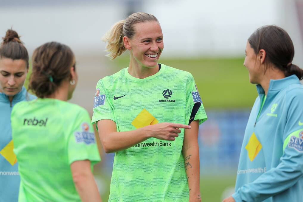 Newcastle's Emily van Egmond has 127 caps for the Matildas and is eyeing her fourth FIFA Women's World Cup. Picture Max Mason-Hubers