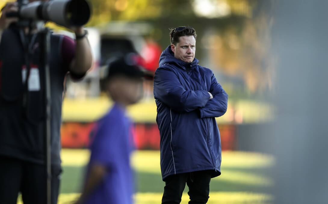 Broadmeadow coach Jake Curley is back in charge of Magic for a second season. Picture: Marina Neil