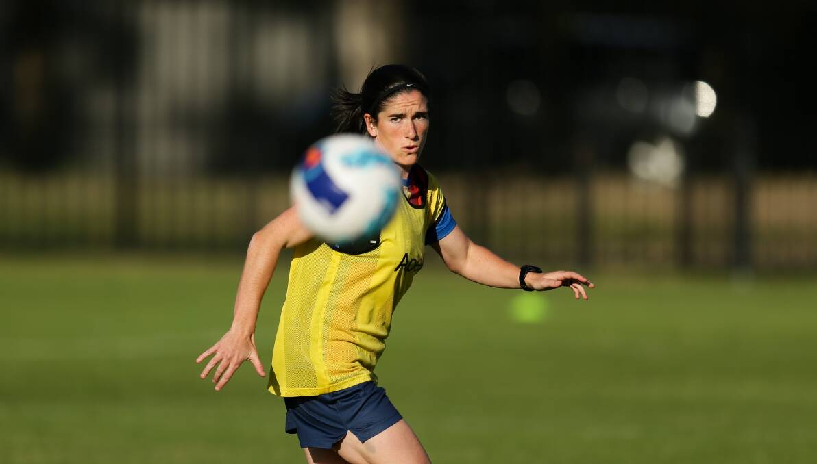 TIRELESS: Newcastle Jets forward Lauren Allan is super quick and can run all day. Picture: Jonathan Carroll