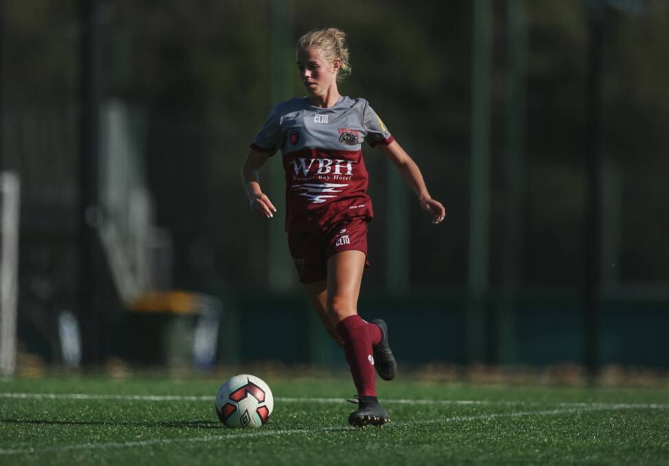 Midfielder Sophia Laurie has signed with Maitland for next year's NPLW Northern NSW campaign. Picture by Marina Neil