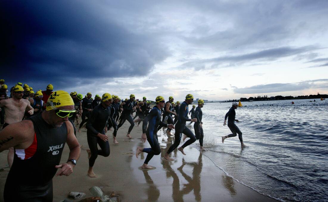 The Sparke Helmore Triathlon is back at Horseshoe beach for its 30th outing. Picture by Ryan Osland