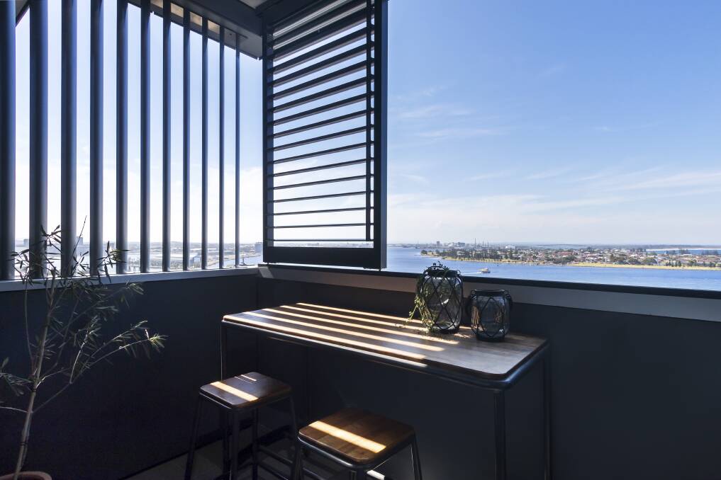 HARBOUR VIEWS: $652,500 was paid for this one-bedroom penthouse in the Herald apartment complex at 60 King Street in Newcastle last month.
