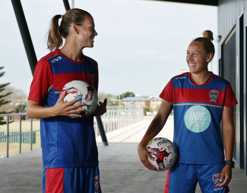 Jets co-captains Emily van Egmond and Gema Simon are in France with the Matildas for the Women's World Cup. Picture: Simone De Peak