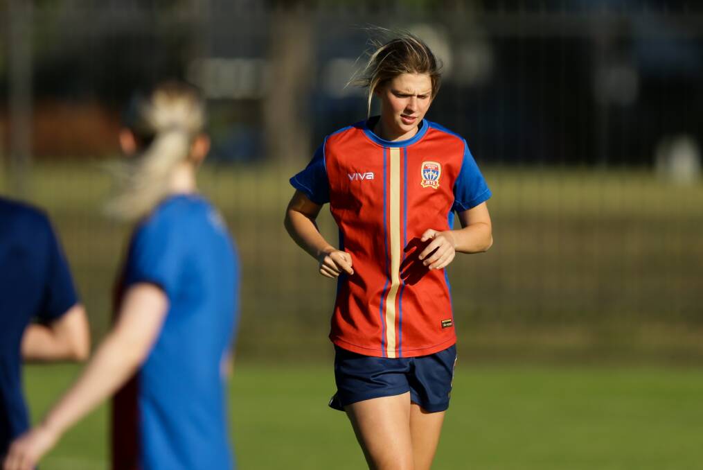 OPPORTUNITY: Midfielder Lucy Johnson is one of five new faces confirmed in the Jets' A-League Women's squad for this season. Picture: Jonathan Carroll
