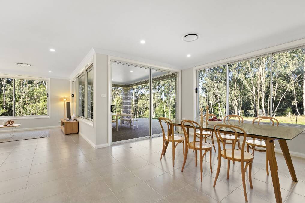 Expectations are around $1.5 million for a luxury four-bedroom, five-bathroom house on 6194 square metres of land in Bolwarra Heights.