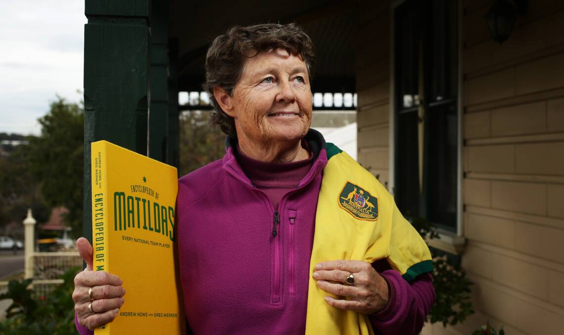 Newcastle's Sue Buswell, Matildas cap 41, helped pave the way for all of the girls and women who play football today. Picture by Simone De Peak