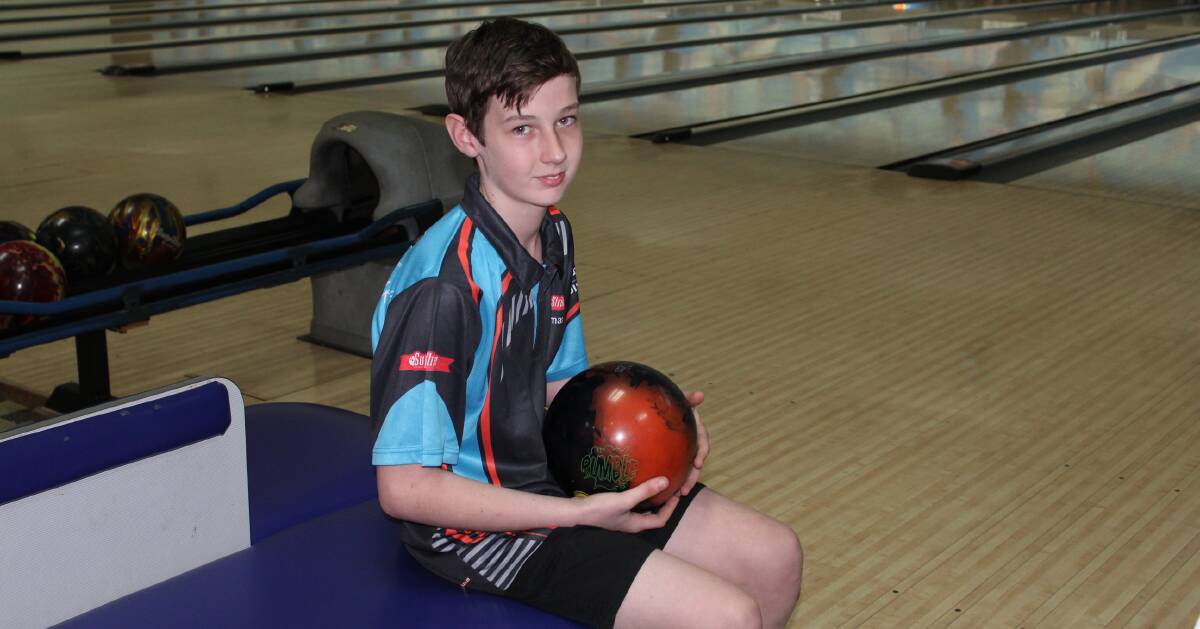 FLAWLESS: Thomas Mitchell entered the history books on Sunday as the youngest person in Australia to achieve a perfect score of 300 in tenpin bowling.