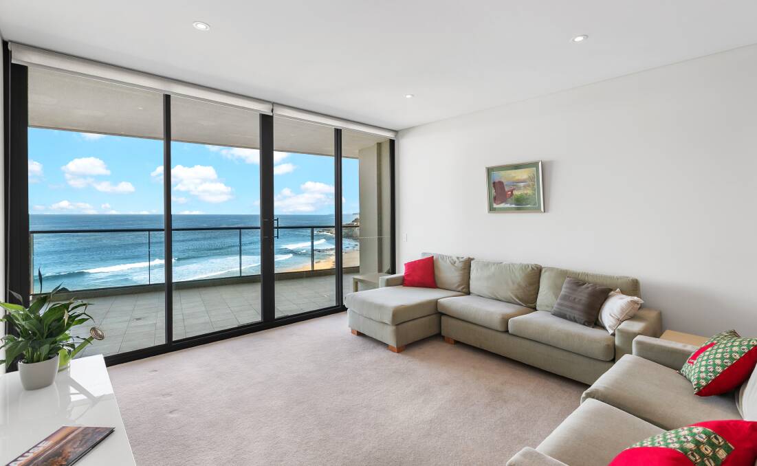 This two-bedroom apartment opposite Newcastle beach at 52/1 King was bought within its first week on the market for $1.05 million.