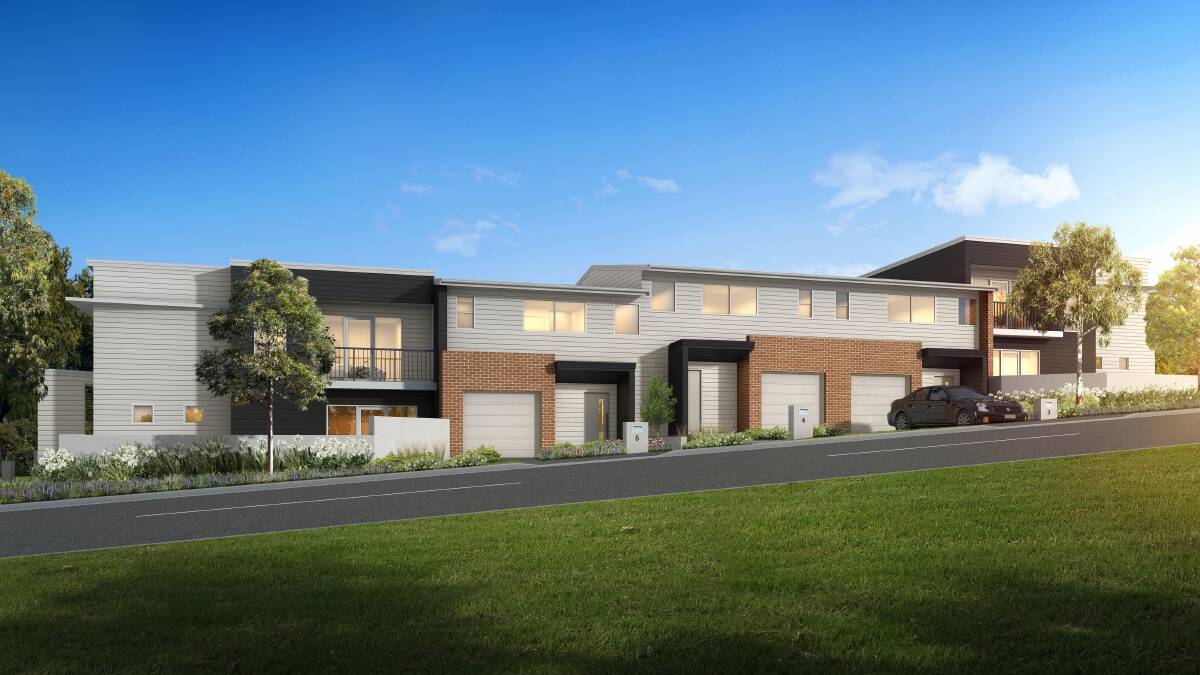 An artist's impression of Tathra Terraces to be built in Lambton.