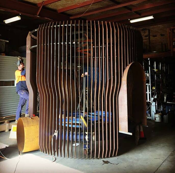 Craft: Local steel fabricators create the very unique looking pods which are linked by climbing equipment and walkways.