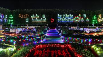 More than three million Christmas lights illuminate the Hunter Valley