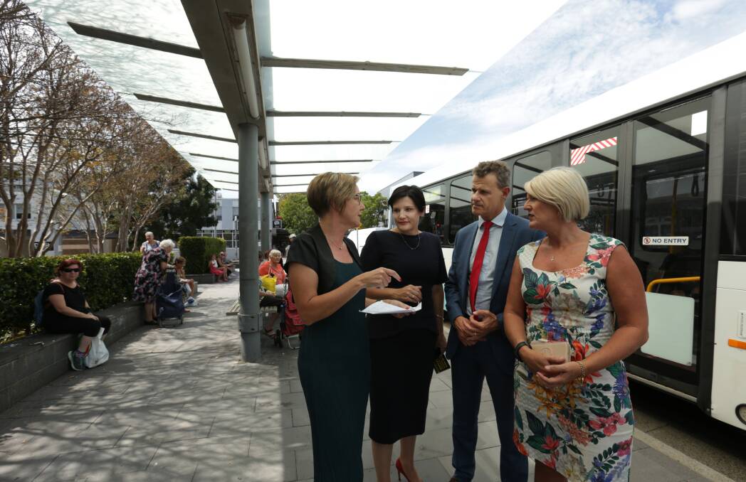 Labor MPs met at Charlestown on Friday to discuss Newcastle's bus timetable. Picture: Simone De Peak. 