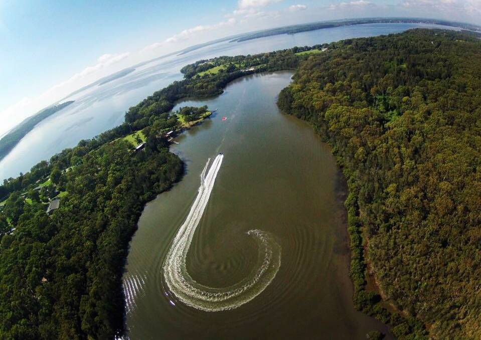 PICTURE PERFECT: A waterski boat at Myuna Bay on Lake Macquarie. 