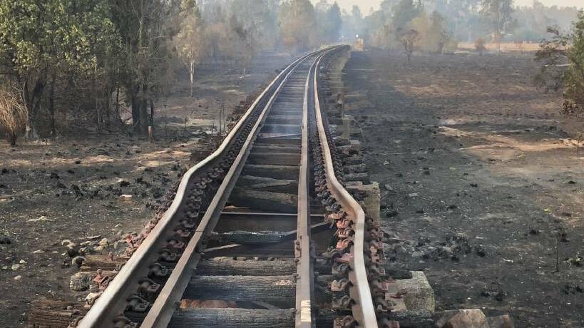 REPAIRS NEEDED: Part of the damaged line. Picture: Facebook