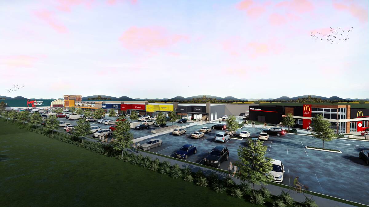 FUTURE: An artist's impression of the retail and commercial centre. 