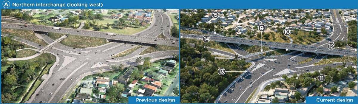 ALTERATIONS: The northern interchange. 