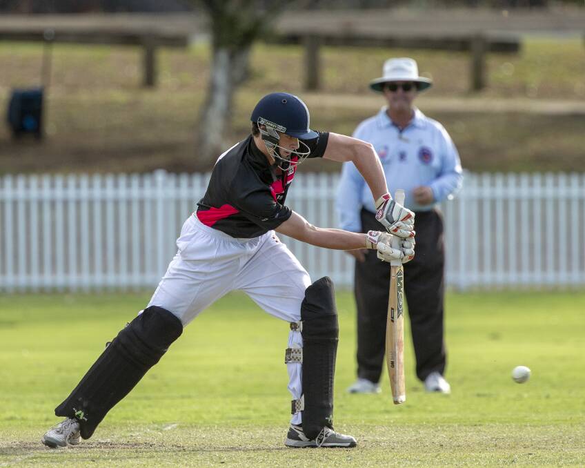SOLID: Cooper Lennox at the State Challenge last week. Picture: Cricket NSW. 