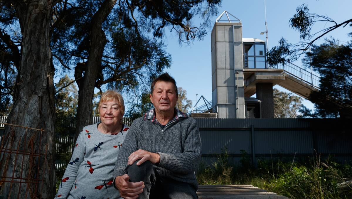 GENEROUS OFFER: Roma and David Boyle at their East Maitland property, which backs onto Metford train station. Picture: Max Mason-Hubers