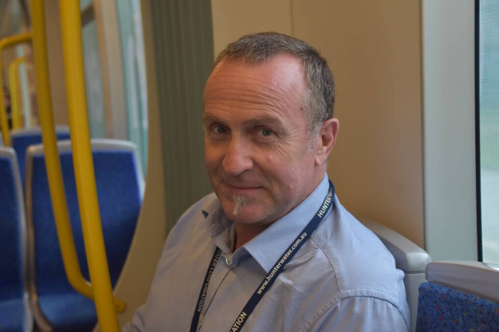 VERDICT: Project manager Stephen Snitch uses the trams a couple of times a week. Picture: Max McKinney