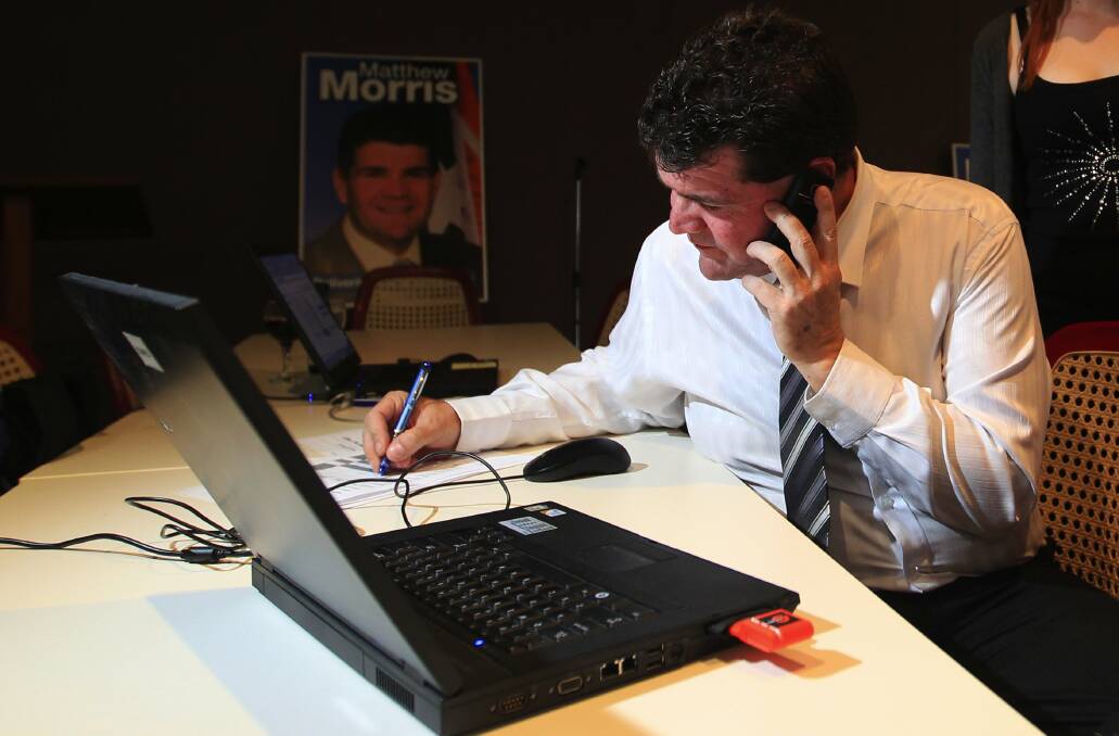 REMEMBERED: Matthew Morris receiving election results in 2011. Picture: Ryan Osland