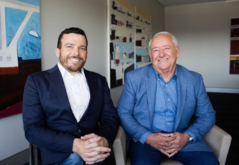 ON BOARD: Kurt Fearnely with Newcastle Permanent Charitable Foundation chair Phil Neat. Fearnely has been appointed to the Foundation's board. Picture: Supplied