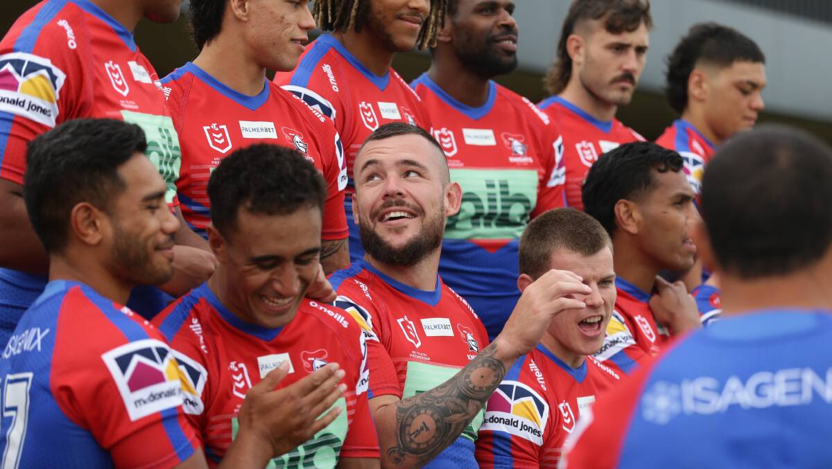 David Klemmer with teammates. Picture: Jonathan Carroll