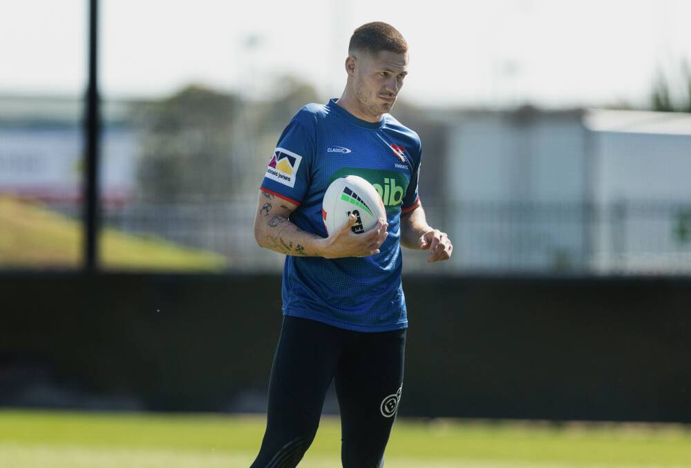 Ponga at training on Tuesday. Picture by Marina Neil
