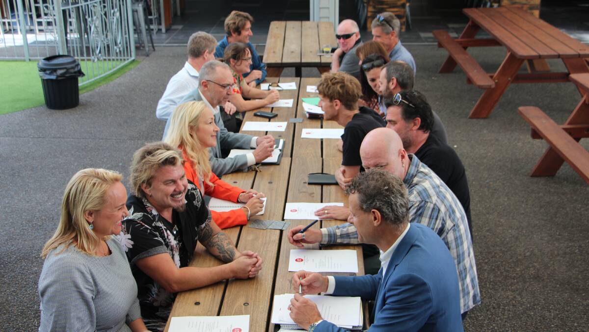 DISCUSSION: The Newcastle Live Music Taskforce at Tuesday's first meeting. Picture: Supplied. 