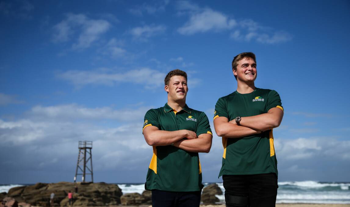 NATIONAL SELECTION: Jack Curran and Bailey Proud have been named in the Australian Youth Surf Lifesaving Team. Picture: Marina Neil.