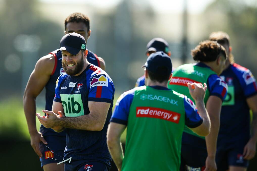 BELIEF: Knights back-rower Lachlan Fitzgibbon. Picture Jonathan Carroll