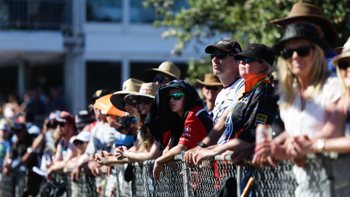CROWDS: Race fans during the 2017 Newcastle 500. Picture: Jonathan Carroll