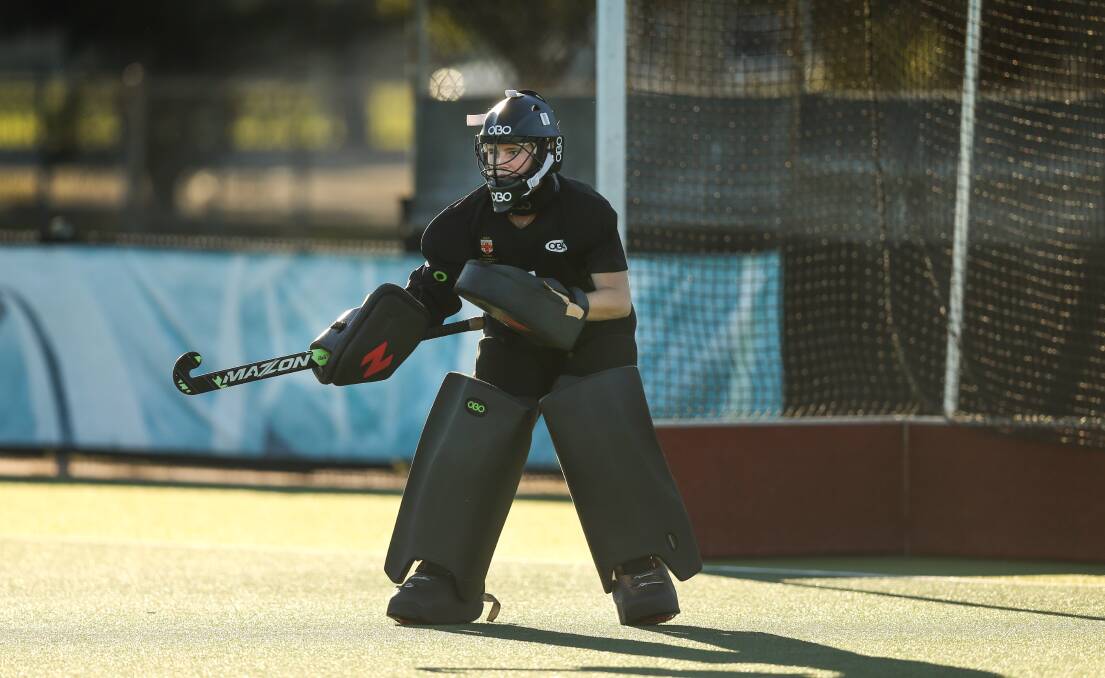 READY: Makenzi Harvey playing for NSW in Newcastle last week. Picture: Marina Neil