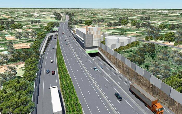 OPENING SOON: An artist's impression of how the NorthConnex tunnels connect with the M1 Motorway at Wahroonga in Sydney's north. 