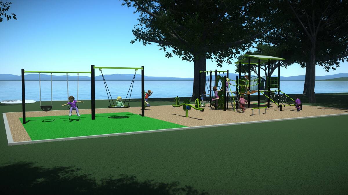 UPGRADE: The playground in Baxter Park at Nords Wharf will be upgraded with new swings, climbing equipment and rockers set to be installed. 
