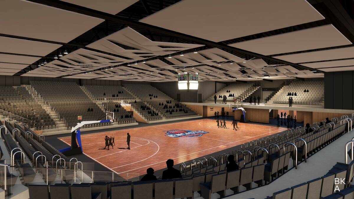 VISION: An artist's impression of the facility's main court, which will have a capacity of about 4000 people. The complex will likely host state and national events. 