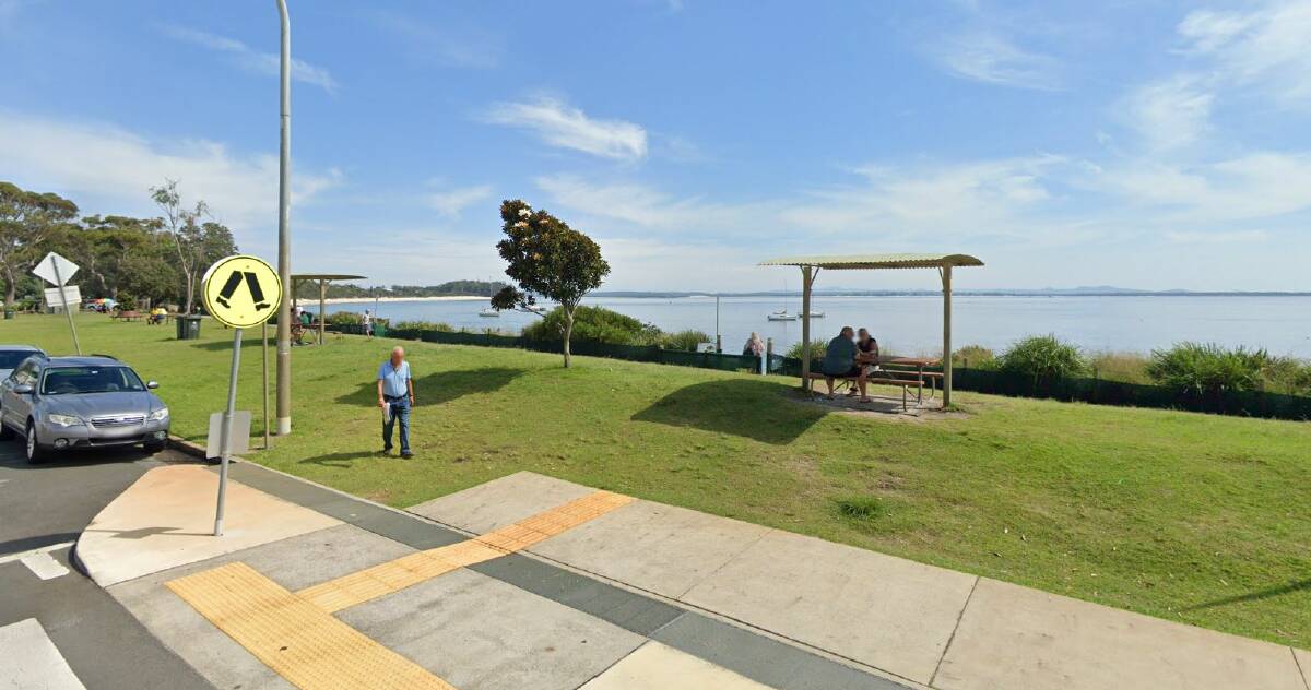 LESS IMPACT: The previous single picnic table shelters. Picture: Google