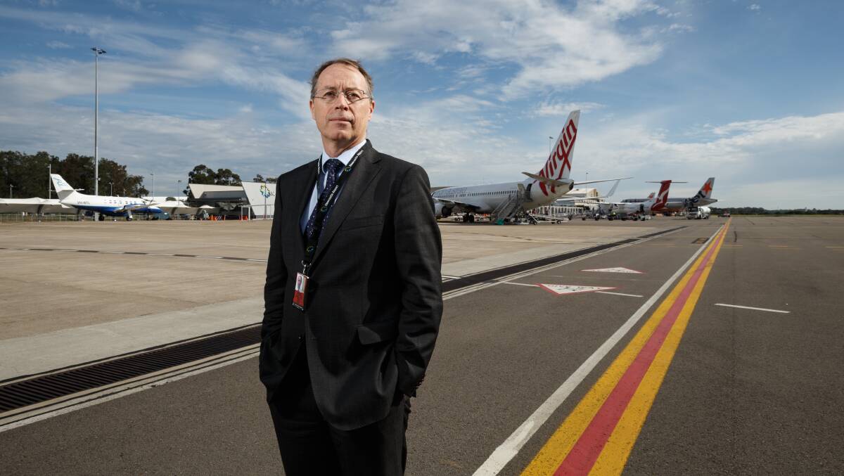 LEFT OUT: Newcastle Airport CEO Peter Cock said the package offered broader benefits to the entire aviation industry through the waiving of airport security costs. Picture: Max Mason-Hubers