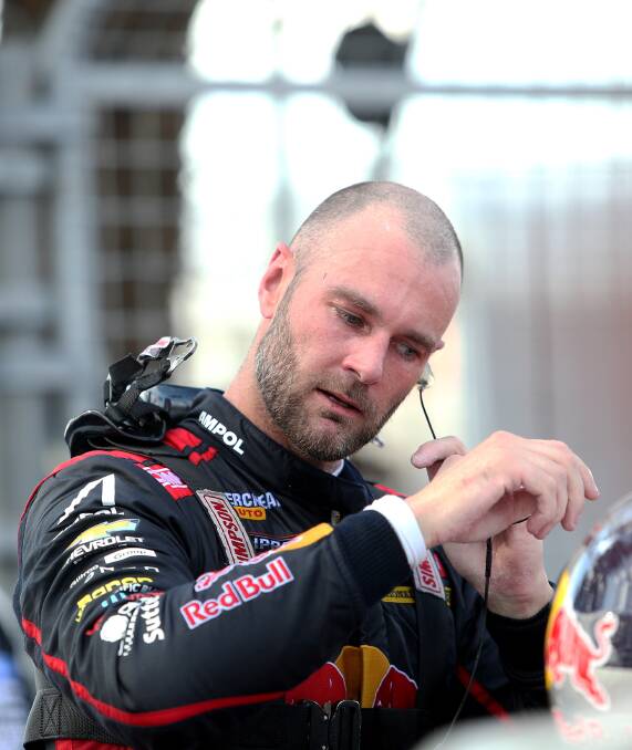 Shane van Gisbergen following his race victory at the Newcastle 500 on Sunday.Picture by Peter Lorimer 